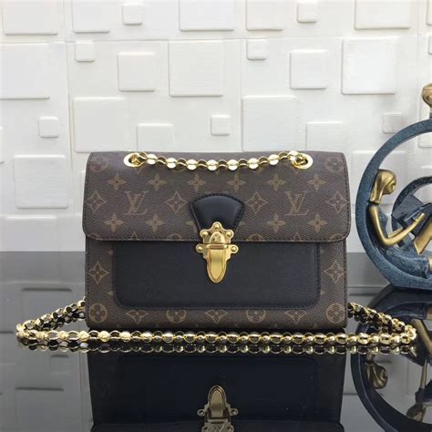 lv m41730|Louis Vuitton Victoire Chain Bag M41730 Noir .